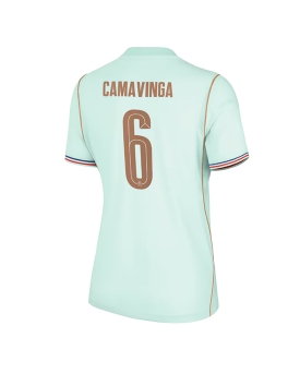 Billige Fotballdrakt Frankrike Eduardo Camavinga #6 Replika Bortedrakt Dame VM 2026 Kortermet Billige Fotballdrakt Frankrike Eduardo Camavinga #6 Replika Bortedrakt Dame VM 2026 Kortermet
